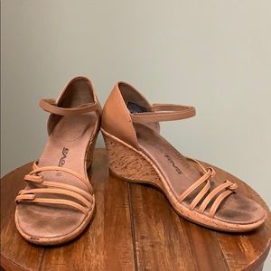 TEVA RIVIERA wedge scrappy tabacco